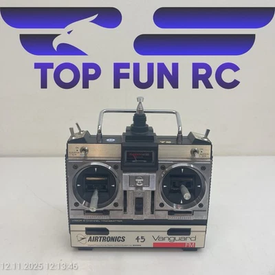 AIRTRONICS VANGUARD 4-CHANNEL 72Mhz FM TRANSMITTER FOR FIXED WINGED RC AIRPLANES - Image 1 of 3