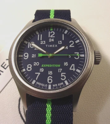 Timex Expedition North. Quartz. Indiglo. 40mm Blue dial. TW2V23000 VQ New in box - Image 1 of 4