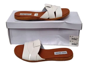Preciosos zapatos planos de cuero blancos Vivien de Steve Madden para mujer EU 37 UK 4 precio de venta sugerido por el fabricante 89 GBP - Imagen 1 de 8