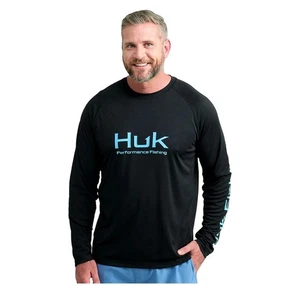 HUK Camicia da Pesca Uomo 30 UPF Manica Lunga Ventilata, Serie Pursuit Taglia Large - Foto 1 di 5