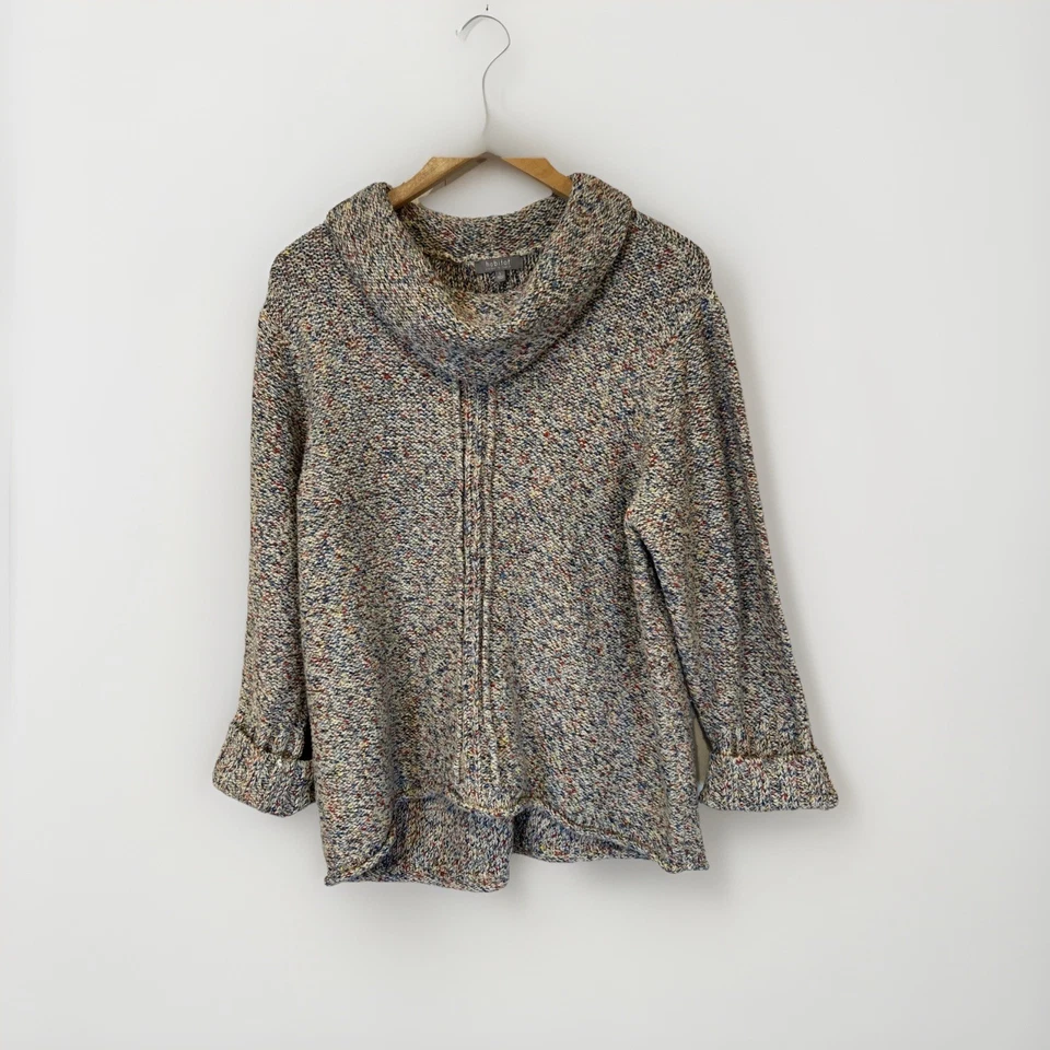 Habitat Womens Sweater  XL Multicolor Chunky Knit Cowl Neck Pullover Cozy - Image 1 of 4