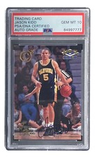Jason Kidd Signed California 1994-95 Classic Collectors Club Card PSA/DNA Gem