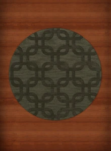 Green Rectangles Loops Rounded Squares Transitional Area Rug Geometric DV7 - Picture 1 of 12