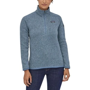 Patagonia Damen Better Pullover 1/4-Zip blau Fleece Outdoor warm Wandern Gr. XS - Bild 1 von 12