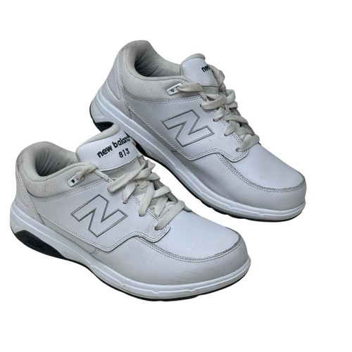 Scarpe New Balance 813 uomo taglia 7 larghe 6E sneakers comode da passeggio MW813WT bianche