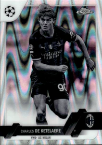 2022-23 Topps Cromo UEFA Negro Blanco RayWave Refractor #90 Charles De Ketelaere - Imagen 1 de 2