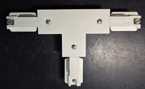 Staff T-Verbinder+ 220V Eing. weiß 280053 SL Außen + Rechts für 1-Phasen Schiene - Bild 1 von 2