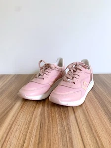 ROLLIE Weekender pink lace up leather metallic lace up sneakers sz 38 - Picture 1 of 13