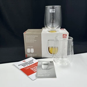 ZWILLING Sorrento (2) copas de vino blanco sin tallo de doble pared 10, oz J.A.Henchels - Imagen 1 de 18
