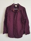 New Women's buttoned printed shirt XXL/ Loft chiffon red L/ Suzanne Betro blouse