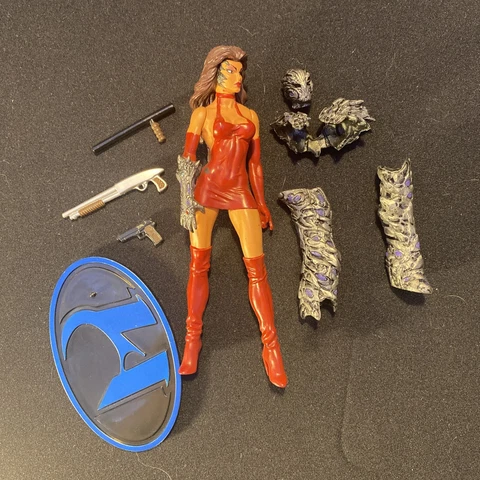 Sarah Pezzini Witchblade Red Mini Dress Series 2 By Clayburn Moore Complete Cover