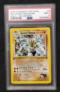 Pokemon Gym Challenge 1st First edition Giovanni's Machamp WOTC _PSA 9 - Picture 1 of 7