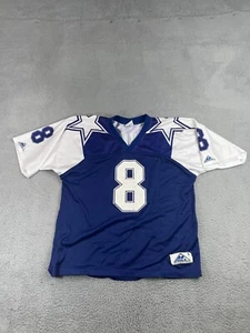 VTG Dallas Cowboys Troy Aikman Jersey #8 Double Star Sz L Apex One - Picture 1 of 15