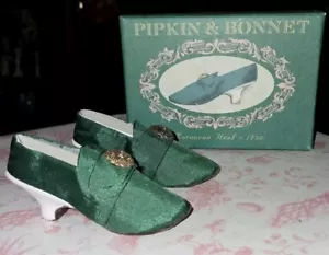 PIPKIN & BONNET SHOES Moroccan Heel 1730 Miniature Pumps John Hine Orginal Box - Picture 1 of 11