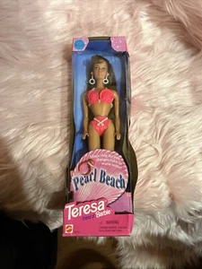 Barbie Pearl Beach Teresa bambola, bruna, Mattel 1997, nuova con scatola - Foto 1 di 6