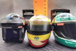 3 Nascar SIMPSON mini helmets Tony Stewart rare,Robert Pressley, Dale Earnhardt - Picture 1 of 24
