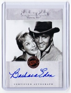 Barbara Eden 2007 Press Pass Elvis Is Autograph Card! Signature Auto Presley