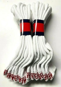  6 Pair Men Premium Heavy weight Work Cushioned White Ankle Sock Size10-13, USA. - Picture 1 of 7