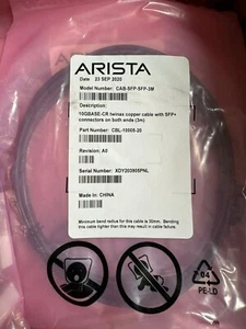 (Lot of 5pcs) CAB-SFP-SFP-3M 10GBASE-CR twinax copper cable with SFP+ connectors - Afbeelding 1 van 1
