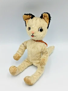 Schuco Bigo Bello Koko Katze mit Knoten Hören und Sehen Mohair 29cm Vintage - Bild 1 von 14