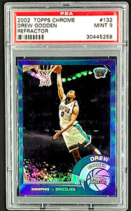 2002 Topps Chrome Refractor #132 Drew Gooden RC Rookie PSA 9 *Only 11 Higher*