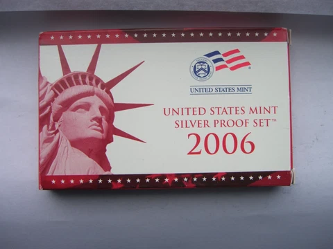 2006-S SILVER PROOF SET WITH COA AND BOX - 10 COINS #6 Cover