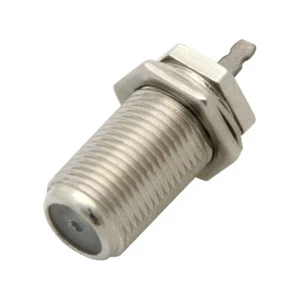 Hembra F hembra empotrada versión de soldadura adaptador de instalación conector de TV coaxial conexión de soldadura - Imagen 1 de 1
