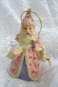 Vintage Weihnachtsschmuck - HARZ ZAUBERER MIT KRISTALLKUGEL - Bild 1 von 2