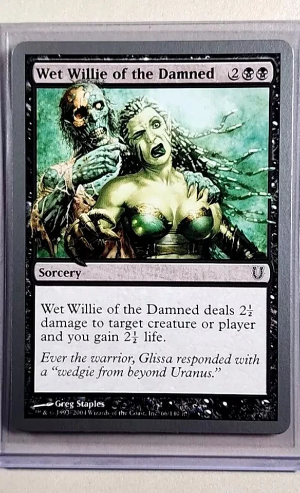 Magic The Gathering UNHINGED WET WILLIE OF THE DAMNED - Image 1 of 1