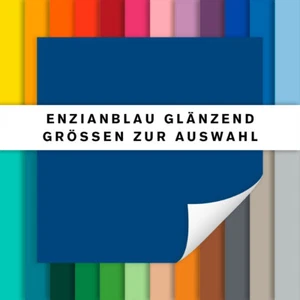 Fliesenaufkleber enzianblau glänzend | Fliesensticker Küche Bad | alle Größen - Bild 1 von 1