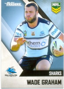 2017 NRL TRADERS COMMON Card - 034 Wade Graham - Cronulla Sharks  