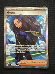 Pokémon TCG Geeta Sv03: Obsidian Flames 218/197 Holo Ultra Rare - Picture 1 of 2