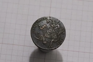 🧠🇬🇧 UK GB HALF PENNY 1796 SARUM CATHEDRAL CHURCH OFF CENTRE B78 #K4835 - Picture 1 of 2