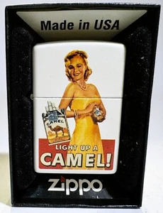 Zippo Camel Lighter Pin Up Girl In Box - Rare 1 of 50 - Picture 1 of 4