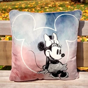 Disney Minnie Mouse Cushion – Soft Throw Pillow with Pink and Blue Design - Picture 1 of 10