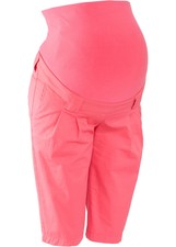 Umstandsshorts mit Bundfalten Gr. 46 Hellpink Damen Bermuda Shorts Kurz-Hose Neu