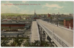 DE COLECCIÓN HARRISBURG PA POSTAL MORERA STREET BRIDGE 1910 052122 R - Imagen 1 de 2