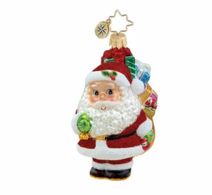 Christopher Radko handgeblasenes Glas bemalt Wee Jolly Gent Santa #1015628 NEU Box - Bild 1 von 1