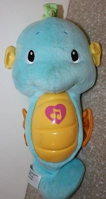 Peluche Fisher Price Blue Ocean Wonders Seahorse Soothe Glow Musical Night Light Foto 1 de 4
