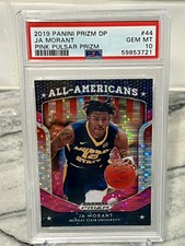 2019-20 Panini Prizm Draft Picks #44 Ja Morant Rookie Pink Pulsar PSA 10 Gem MT