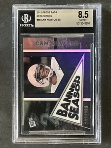 2011 Press Pass Cam Newton Reflectors RC Panthers #/299 NM-MT BGS 8.5