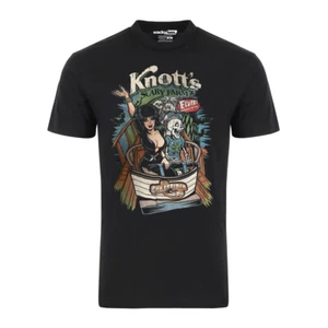 Scary Farm Elvira Ghostrider Mistress of the Dark Grafik T-Shirt - Bild 1 von 8