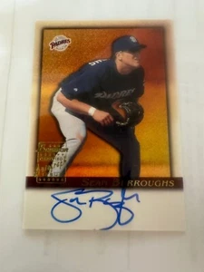 2001 Bowman Autogramm #BASB Sean Burroughs - Bild 1 von 2