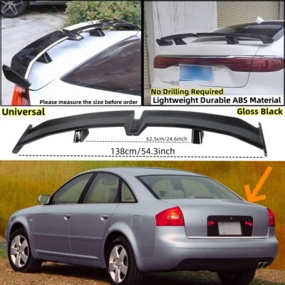Fits 2000-2004 AUDI A6 S6 C5 Sedan "PRO Style" Trunk Lid Spoiler Wing Universal - Изображение 1 из 4