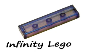 10 LEGO Glitter Trans-Light Blue Tiles 1x4 Smooth Finishing (2431 41637) - Picture 1 of 2