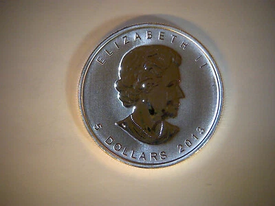 Moneda de hoja de arce 0,9999 aniversario 25 de Canadá 2013, plata pura de 1 onza,,,, Foto 1 de 2