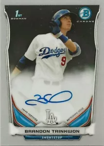2014 Bowman Chrome Brandon Trinkwon Autograph Auto Dodgers BCAP BT PWE - Picture 1 of 1
