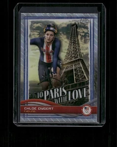 2024 Topps Chrome USA Olympics #PL-5 Paris With Love Chloe Dygert Refractor - Picture 1 of 2