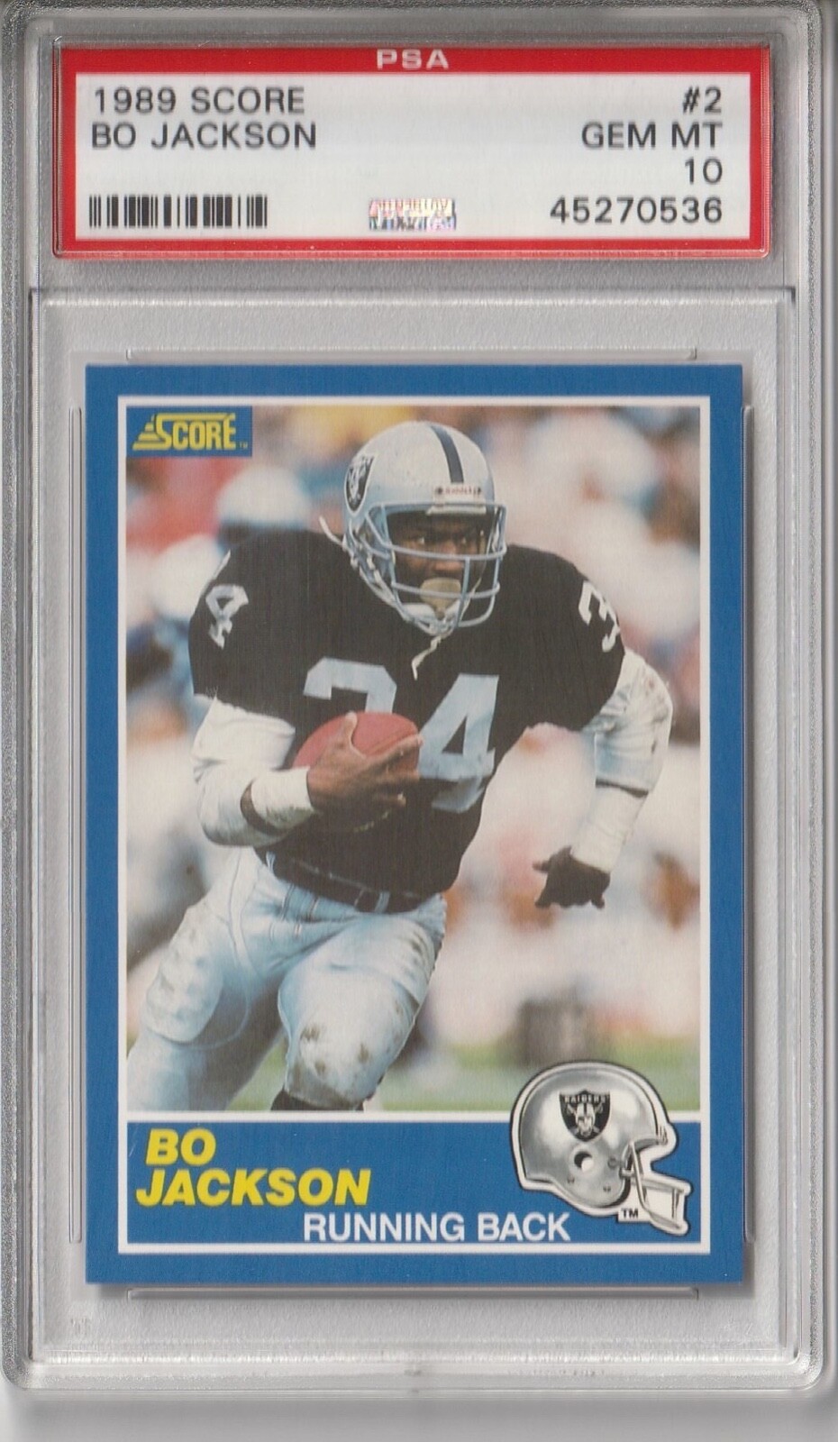 Bo Jackson 1989 Score #2 Base Price Guide - Sports Card Investor