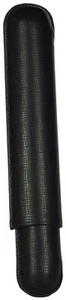 MARTIN WESS DANTE BLACK COWHIDE/ GOATSKIN LEATHER 1 CORONA CIGAR CASE ** NEW ** - Picture 1 of 3
